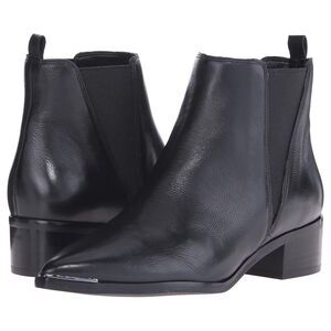 Marc Fisher LTD Yale Black Leather Ankle Boots Women's Size 6 Orig. $179